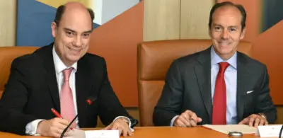 mapfre-santander-586x285-400x195 Acuerdo para actualizar la alianza estratégica con Banco do Brasil